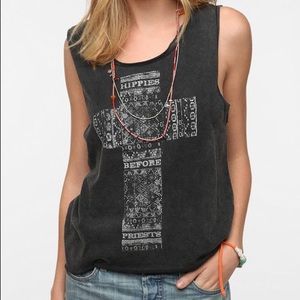 MontLaroc Hippies Before Priests Graphic Tank Top